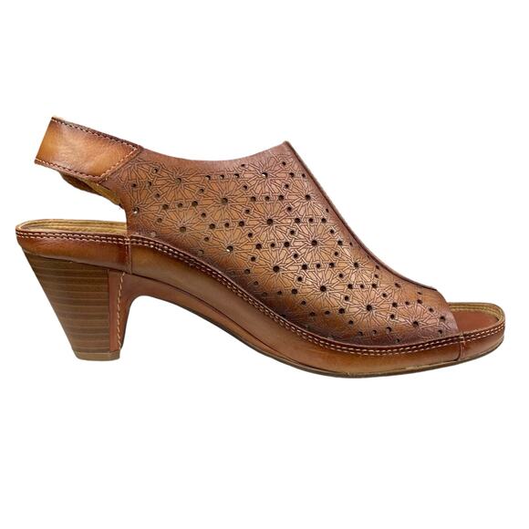 Pikolinos Women's Java Brown Leather Slingback Sandal Size 40 US 9.5/10 - Picture 4 of 13